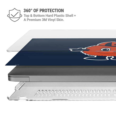 Syracuse University Orange Mascot MacBook Pro 14in (2021-24) Case plus Skin